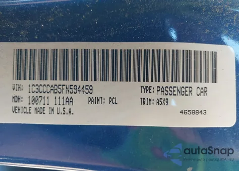 2015 Chrysler 200 Limited from USA, damaged, VIN 1C3CCCAB5FN594459